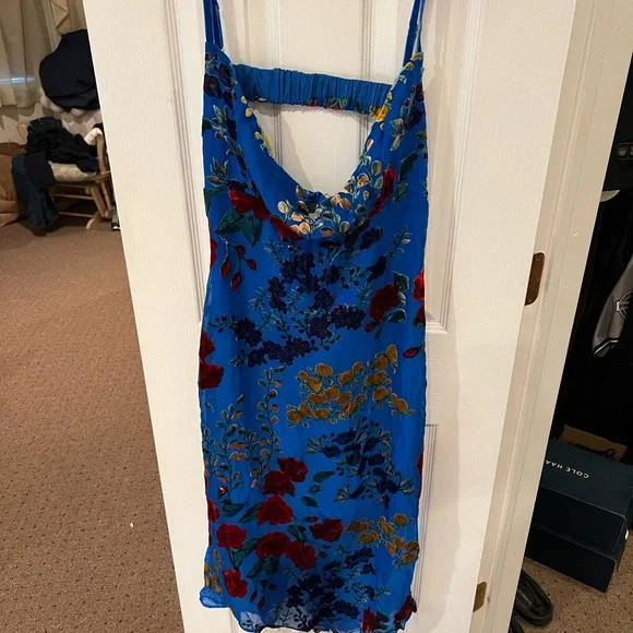 Blue Sleeveless Maxi Dress - Picture 1 of 11
